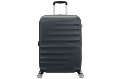American Tourister Wavebreaker 4 Wheel Medium Suitcase-Black American Tourister Wavebreaker 4 Wheel Medium Suitcase-Black